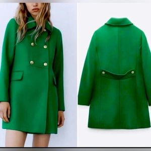 Zara green coat
